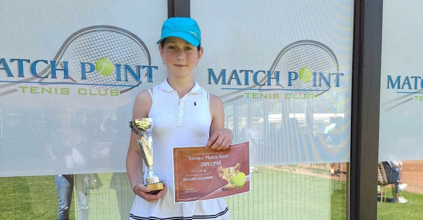 Raluka Matei, din nou pe podium – finalistă la Cupa Match Point, U12, categoria I