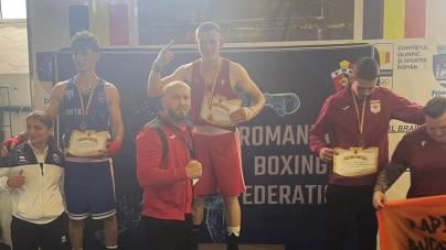 Samuel Roman de la CSM Sighetu Marmației s-a clasat pe prima treaptă a podiumului la competiția de box „Cupa României”