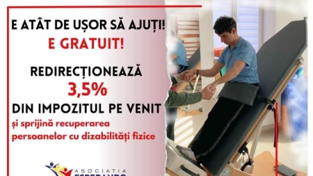 Formularul 230 poate fi redirecționat către o cauză nobilă