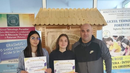 Două eleve ale Liceului Forestier din Sighet s-au întors acasă cu trei diplome, de la o Olimpiadă Națională