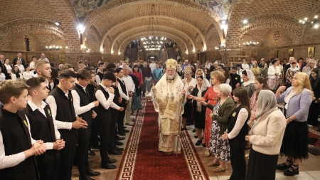 PS Părinte Iustin a slujit la Catedrala Episcopală în această duminică