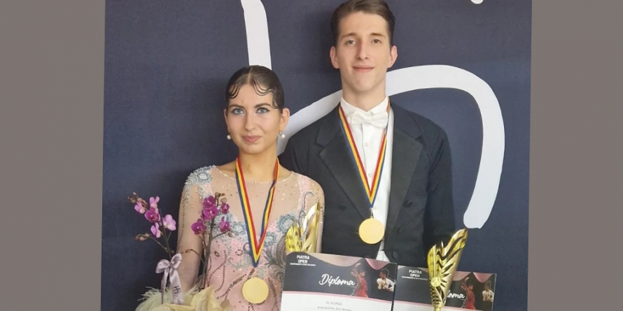 Doi dansatori băimăreni, pe podium la concursul internațional „Piatra Open Championship” și concursul ” Cupa Moldovei”