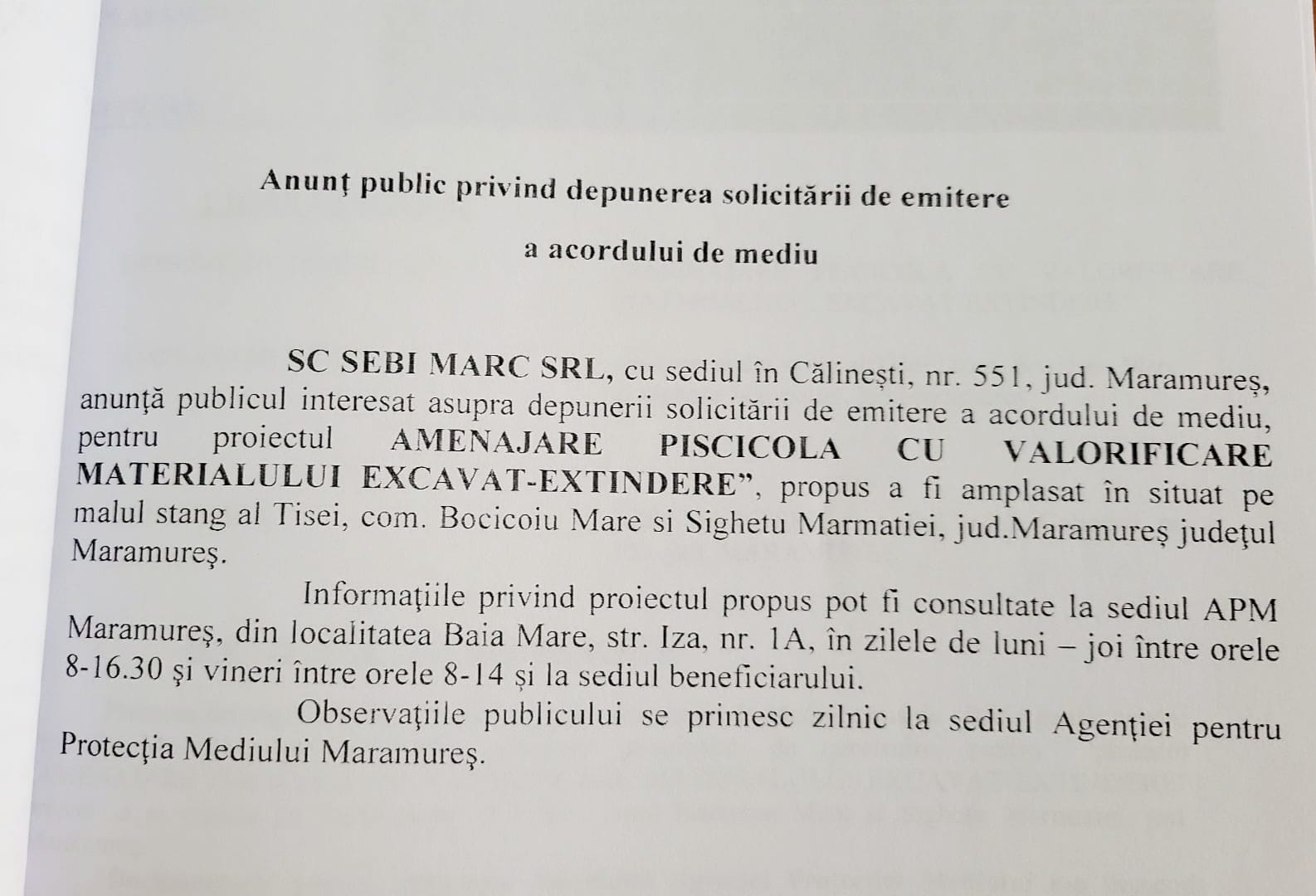 Anunț publicitar 20.06.2023