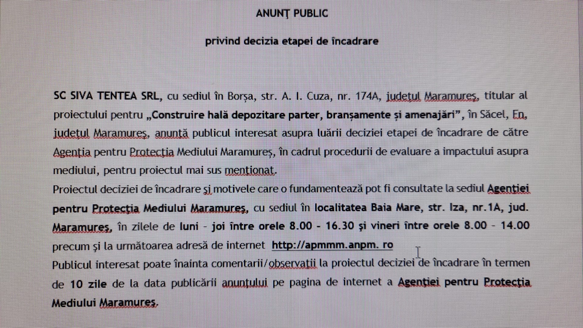 Anunț publicitar 26.06.2024