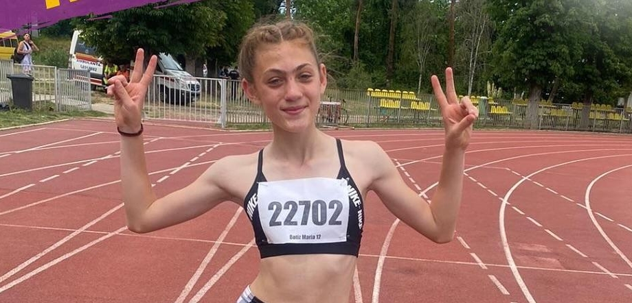 Maramureșeanca Maria Botiz a devenit dublă campioană a României la atletism