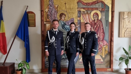 Trei absolvenți ai Academiei de Poliție „Alexandru Ioan Cuza” sunt de azi polițiști ai IPJ Maramureș