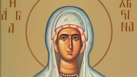 Sfânta Hristina (Cristina) este prăznuită în ziua de 24 iulie