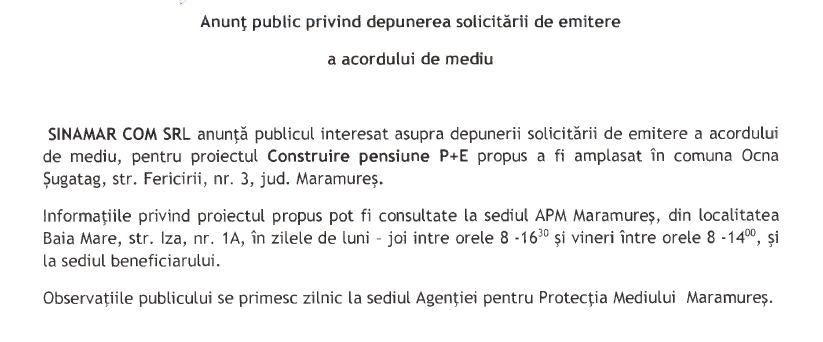 Anunț publicitar 15.07.2024