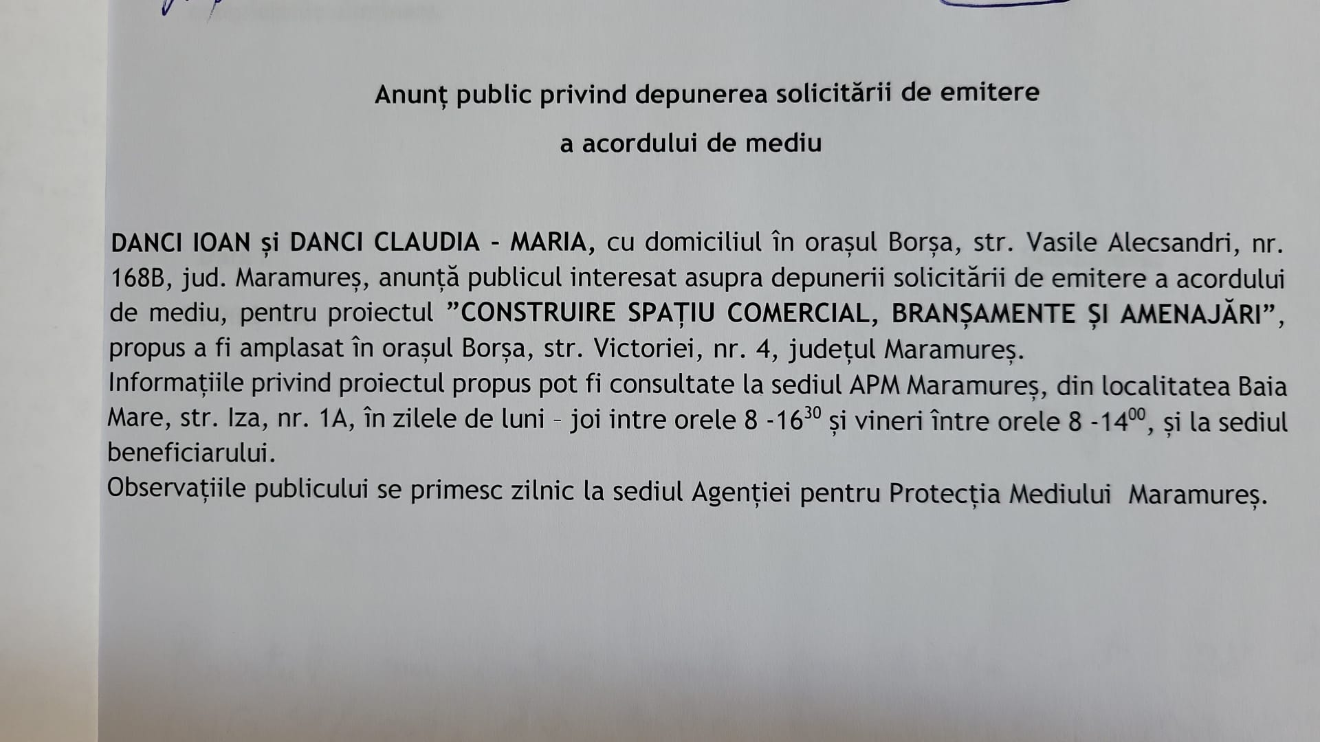 Anunț publicitar 31.07.2024