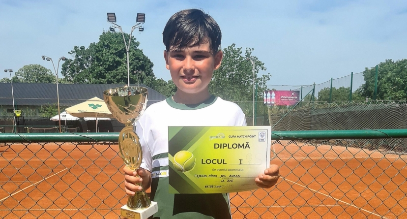 O nouă performanță: Andrei Fejszes Mihaljek, campion și la U12 la tenis de câmp