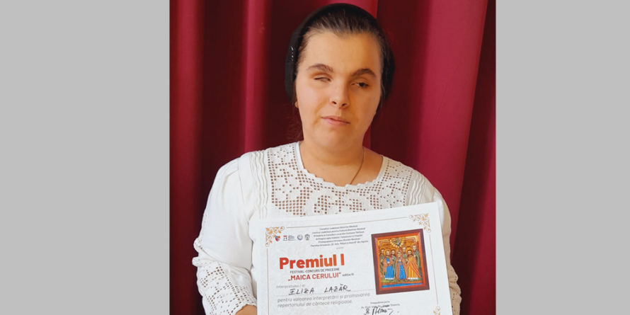 Tânăra Eliza Lazăr a adus în Maramureș premiul I al Festivalului – Concurs de pricesne „Maica Cerului”