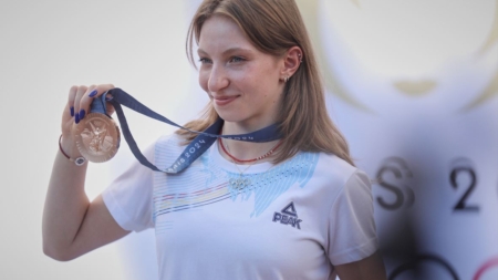 Medalia de bronz a ajuns în posesia gimnastei Ana Maria Bărbosu