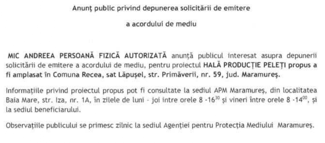 Anunț publicitar 01.08.2024