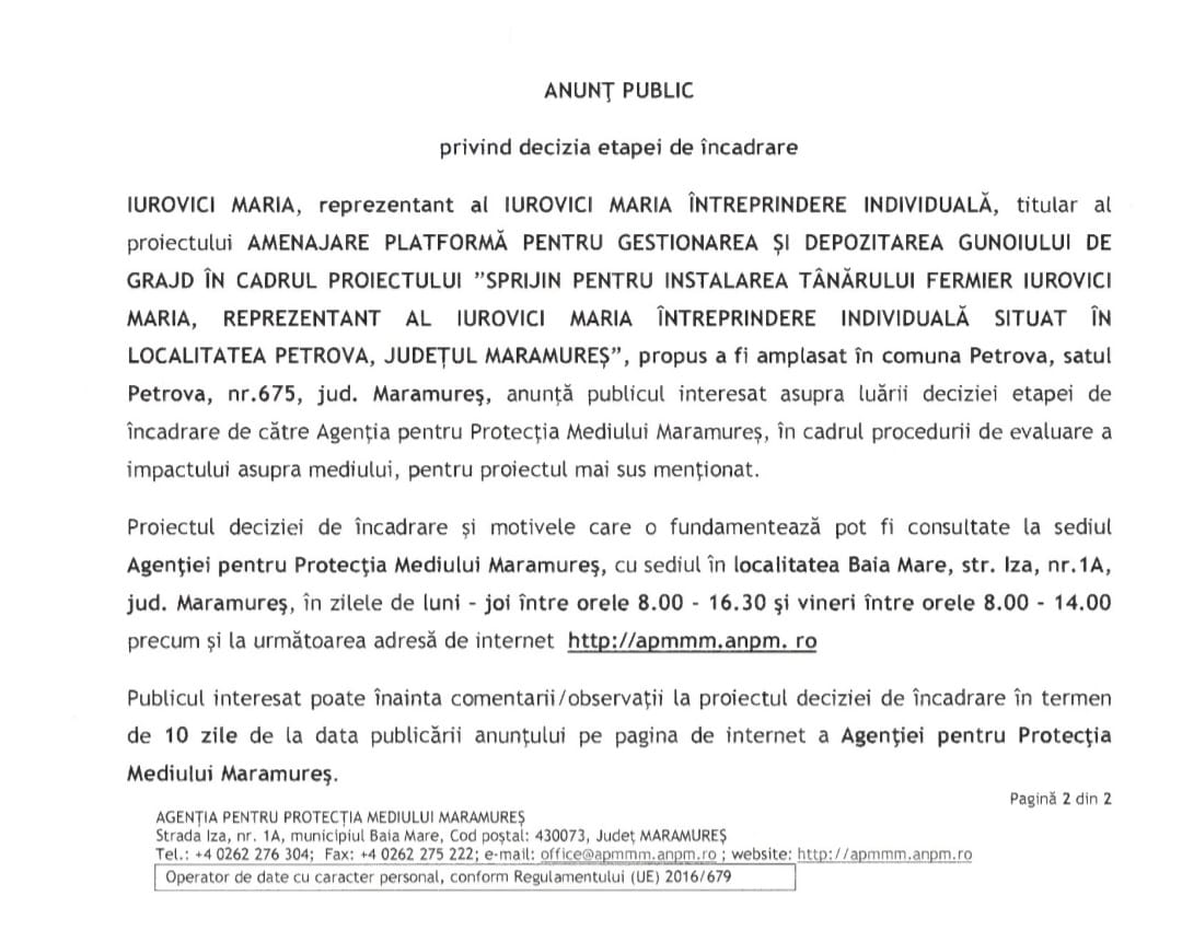 Anunț publicitar 20.09.2024