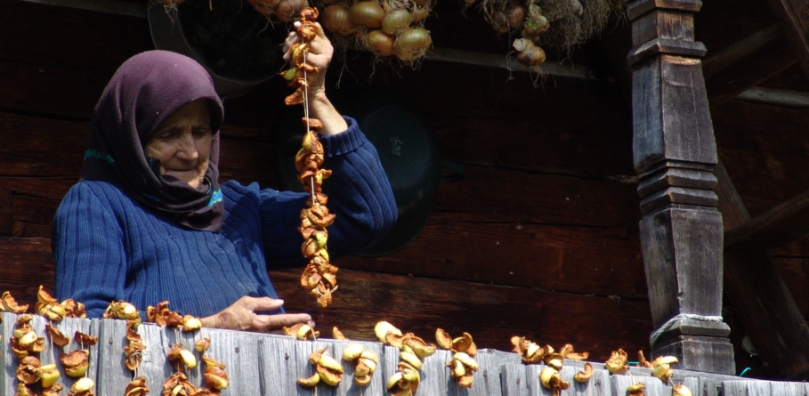 Poamele uscate pe ață de bunicii și străbunicii noștri aveau un gust inconfundabil