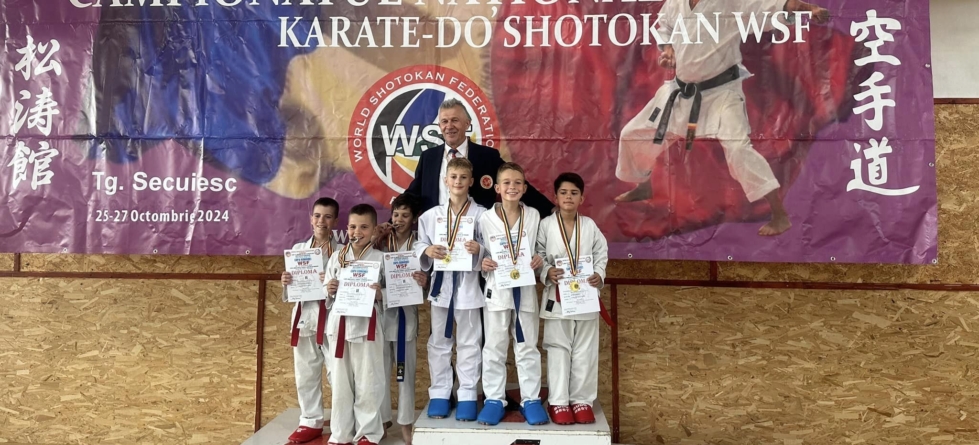 Șase sportivi de la Clubul Condor Baia Mare, Secția Fărcașa, pe podium la Campionatul Național Karate-Do Shotokan WSF