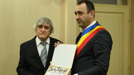 Prof. Gheorghe Todinca, fostul director al Muzeului Maramureșan din Sighet, a primit titlul de Cetățean de onoare al municipiului