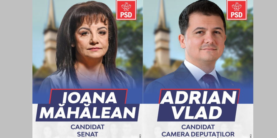 Ioana Măhălean și Adrian Vlad – Candidații PSD Maramureș pentru viitorul Parlament