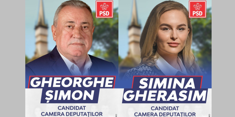 Gheorghe Șimon și Simina Gherasim sunt propuneri ale PSD Maramureș pentru Camera Deputaților