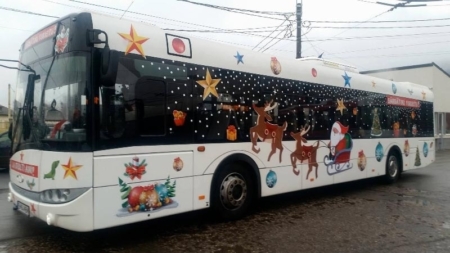 Autobuzul lui Moș Crăciun revine în Baia Mare