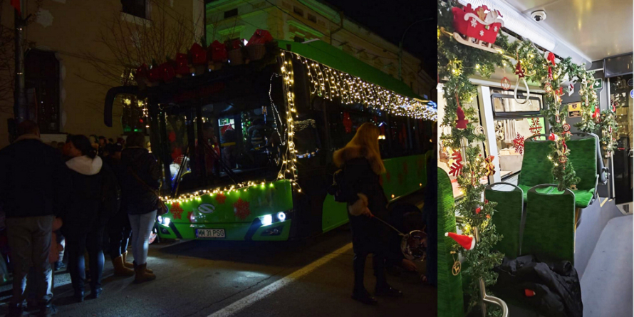 Autobuzul lui Moș Crăciun va circula prin Sighetu Marmației