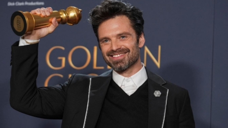 Globurile de Aur: Actorul de origine română Sebastian Stan, premiat pentru rolul din „A different man”