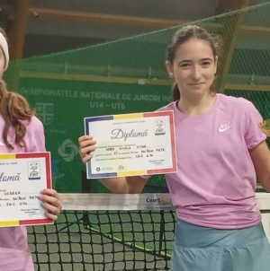 Maramureșencele Nicola Codrea și Sara Sitar, vicecampioane naționale la categoria U14 dublu fete la Campionatele Naționale Individuale Indoor