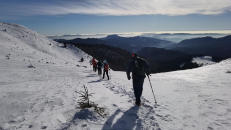 Excursie pe Creasta Cocoșului în prima zi a noului an