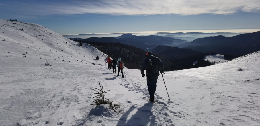 Excursie pe Creasta Cocoșului în prima zi a noului an