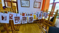 Workshop de linogravură la Școala Populară de Artă Baia Mare