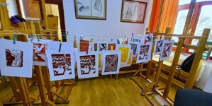 Workshop de linogravură la Școala Populară de Artă Baia Mare