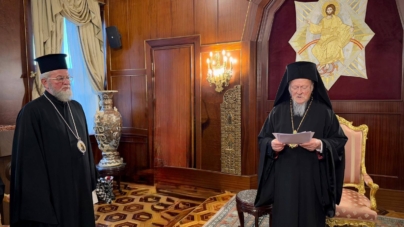 PS Părinte Episcop Iustin, vizită la Sanctitatea Sa Bartolomeu I