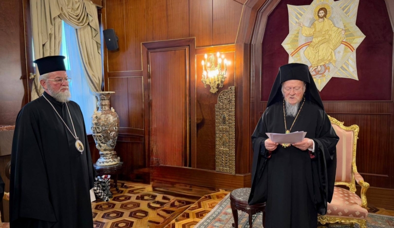 PS Părinte Episcop Iustin, vizită la Sanctitatea Sa Bartolomeu I