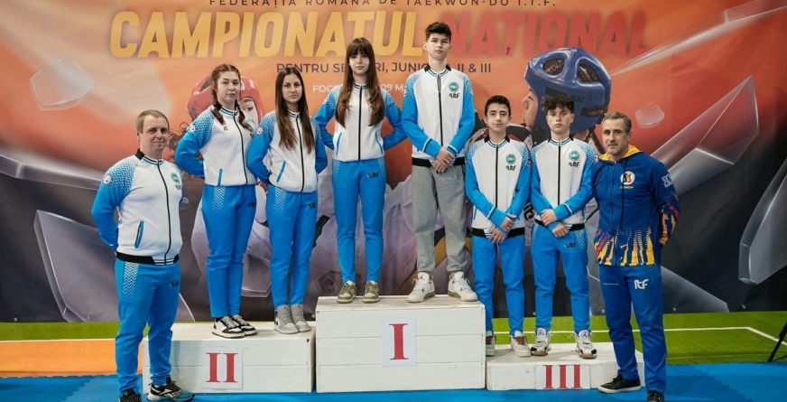 Sportivi din cadrul Clubului Martial Arts Dojo Baia Mare, pe podium la Campionatul Național de Taekwon-do ITF