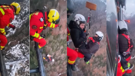 Spectaculos! Salvare aeriană dramatică în Munții Maramureșului